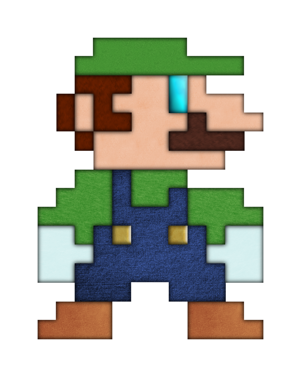 8-bit Luigi